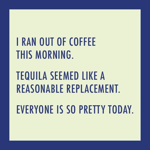 COASTER Ran Out Of Coffee | Funny Party Gift | Home Bar Deco