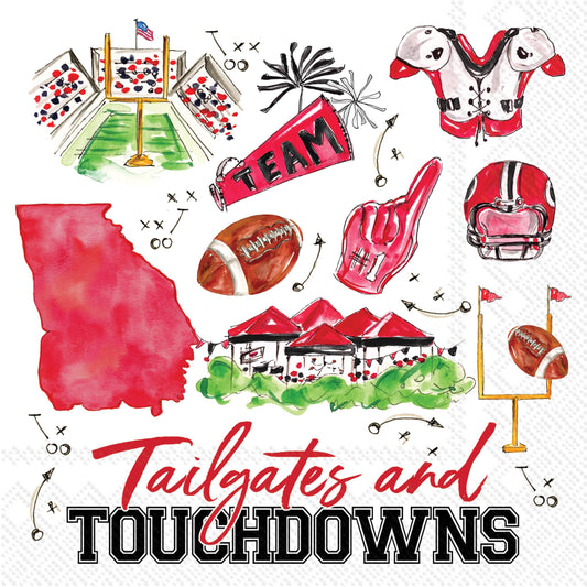 Paper Cocktail Napkins 20 Ct Athens Ga Pep Rally