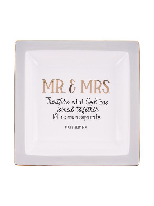 Mr. & Mrs. Joined Together Trinket Tray