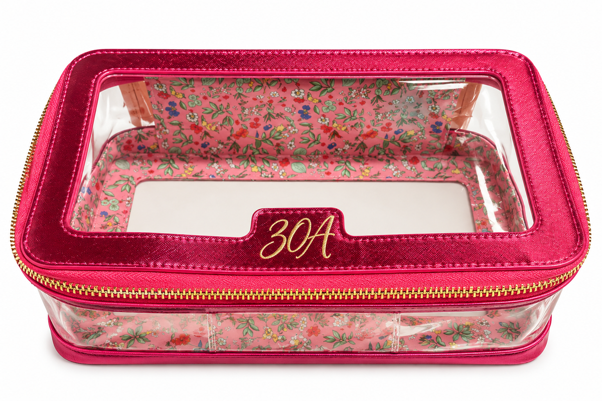 30A Mahjong Tile Bag - Metallic Pink