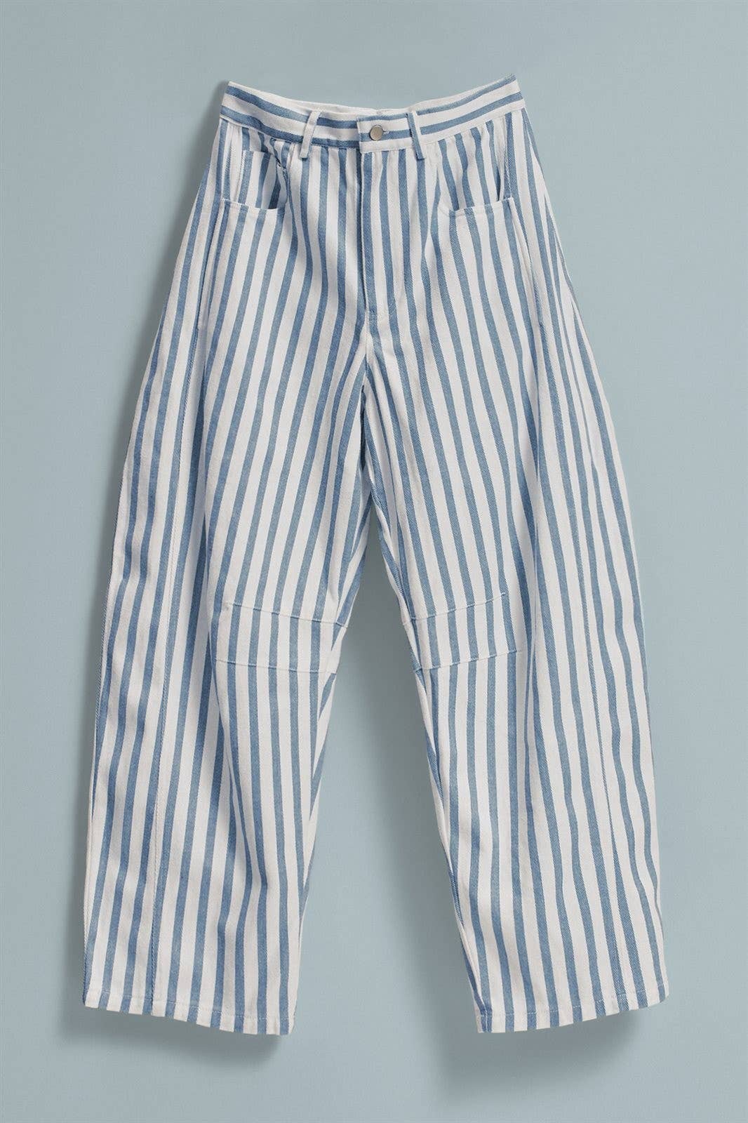Weekend Stripe Barrel Pants