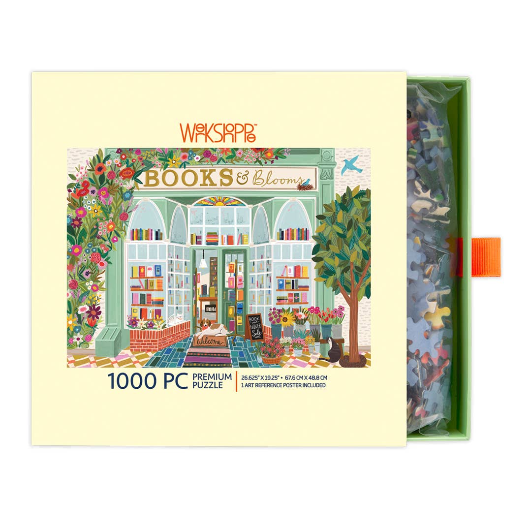 Books And Blooms 1000 Piece Puzzle