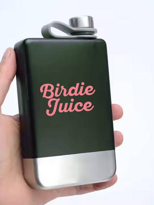 Pink and Green Birdie Juice Flask 8oz