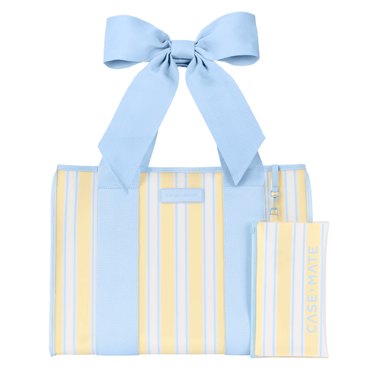 Case-Mate Cabana Stripe Bow Jelly Tote Bag
