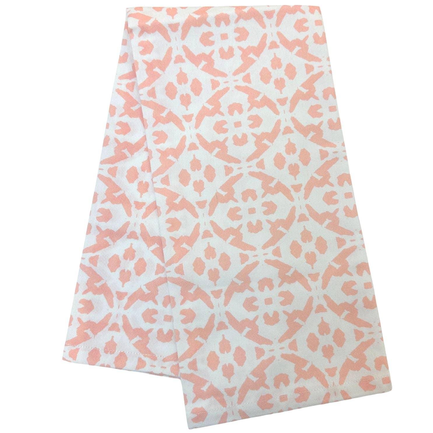 Porto Tiles Blush Tea Towel - Thumbnail 2