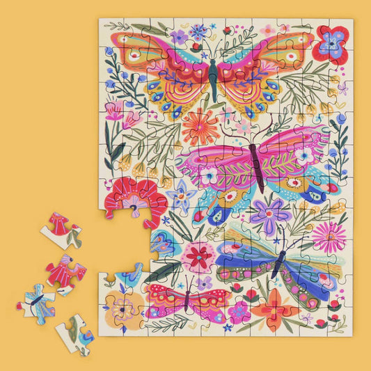 Butterfly Floral 100 Piece Puzzle Snax