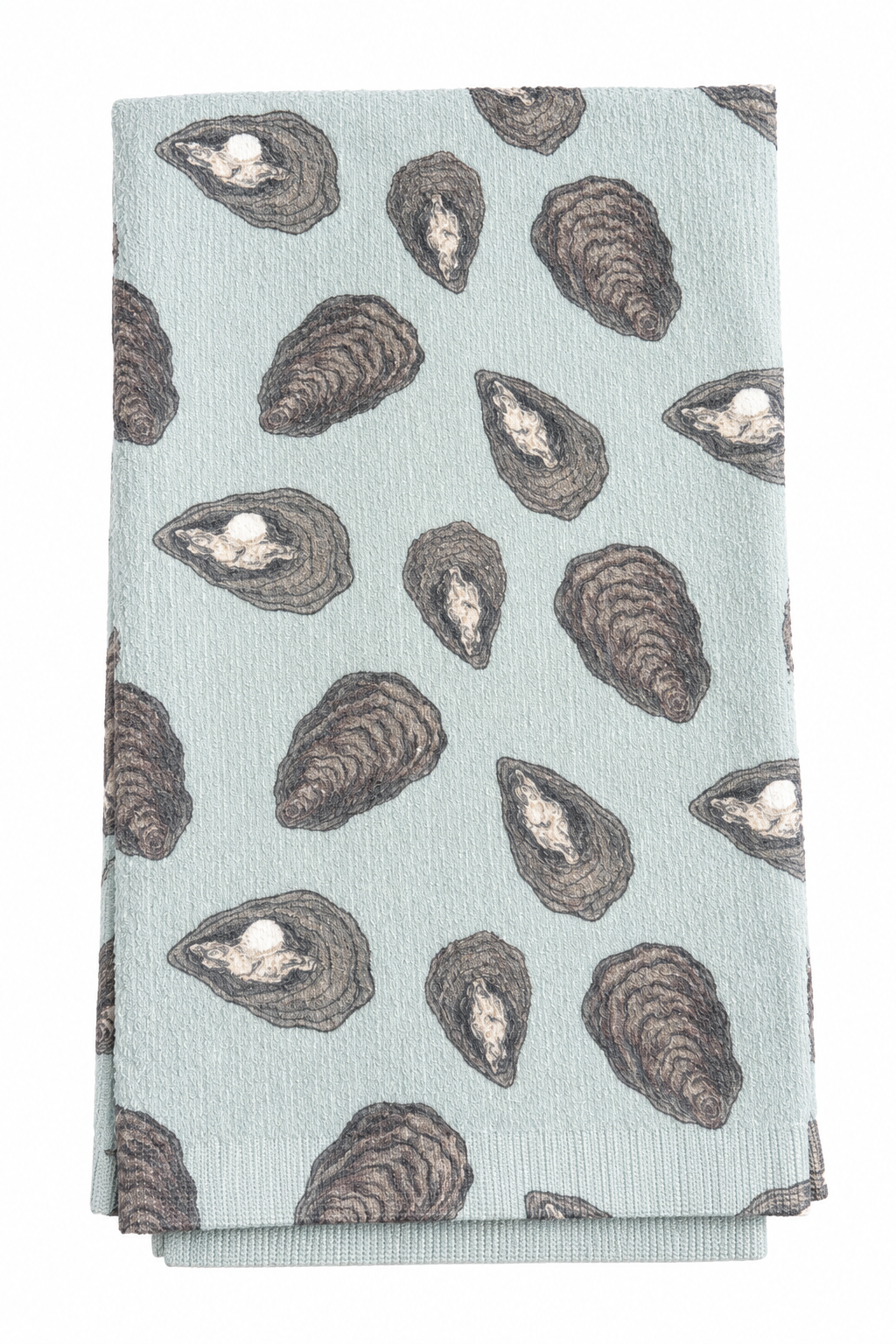 Awe Shucks Kitchen Towel Ice/Gray