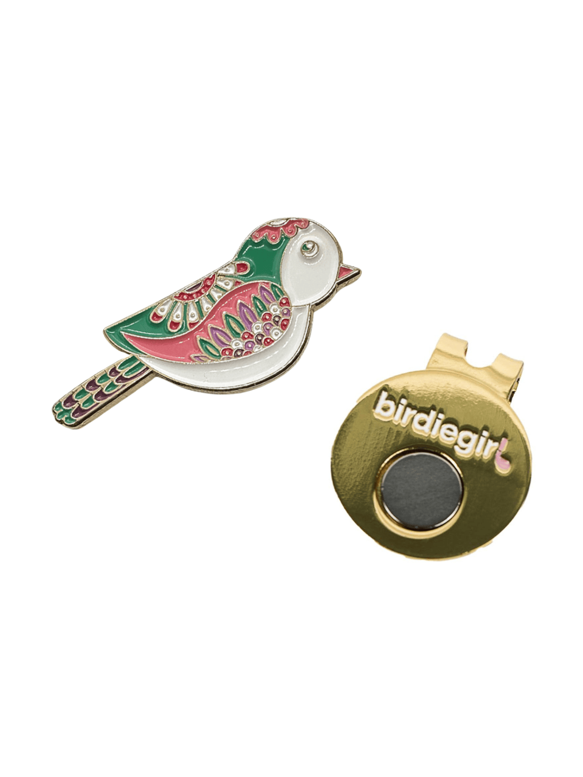 Birdie Women's Golf Ball Marker with Hat Clip