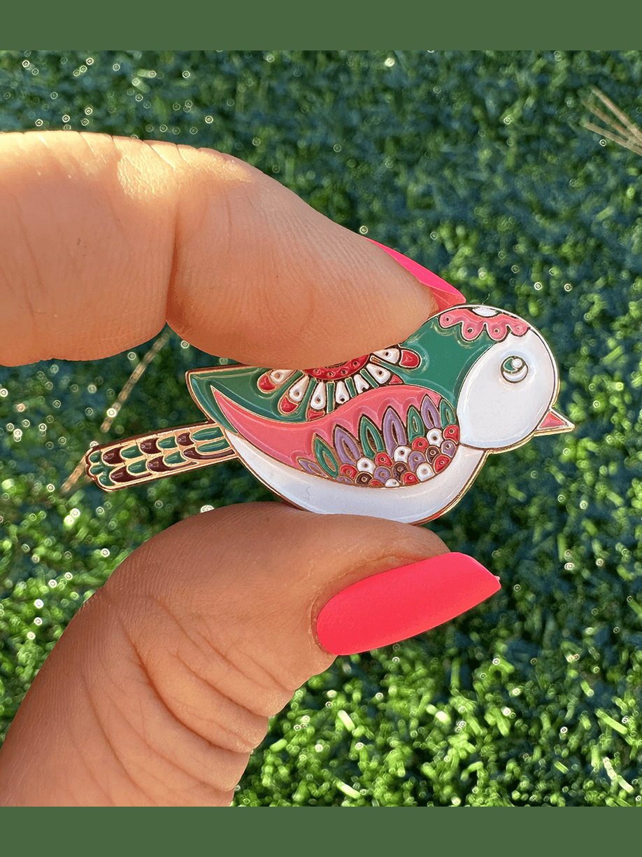 Birdie Women's Golf Ball Marker with Hat Clip