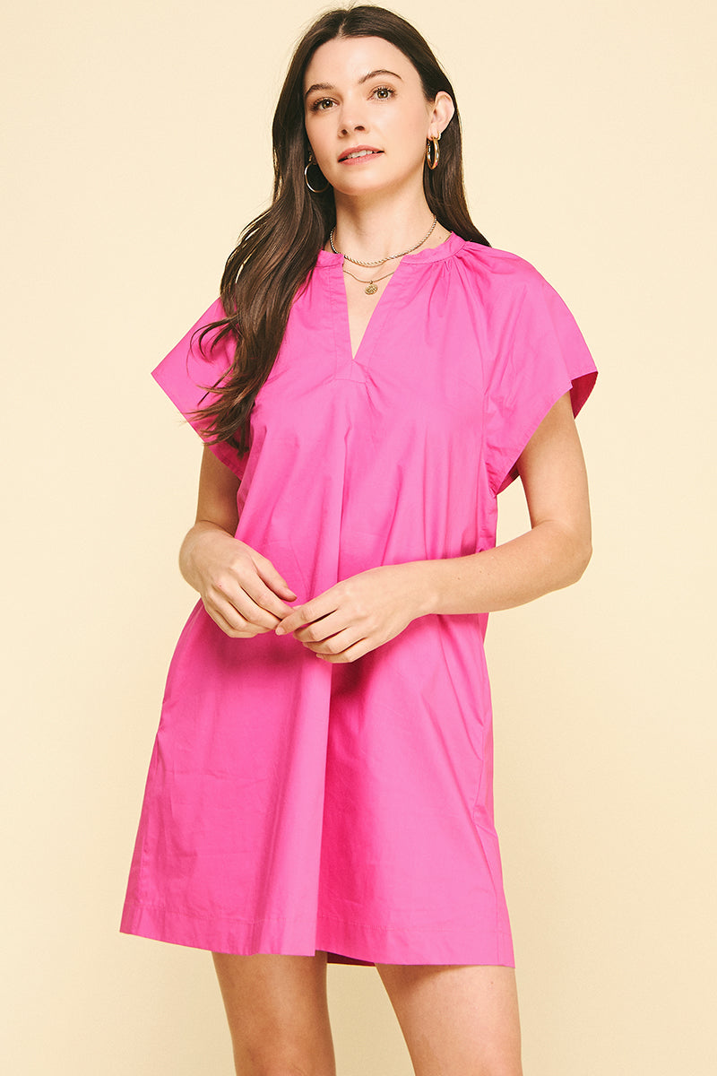Indian Pink Cotton Dress