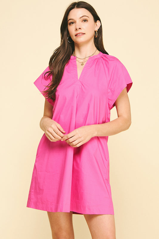 Indian Pink Cotton Dress