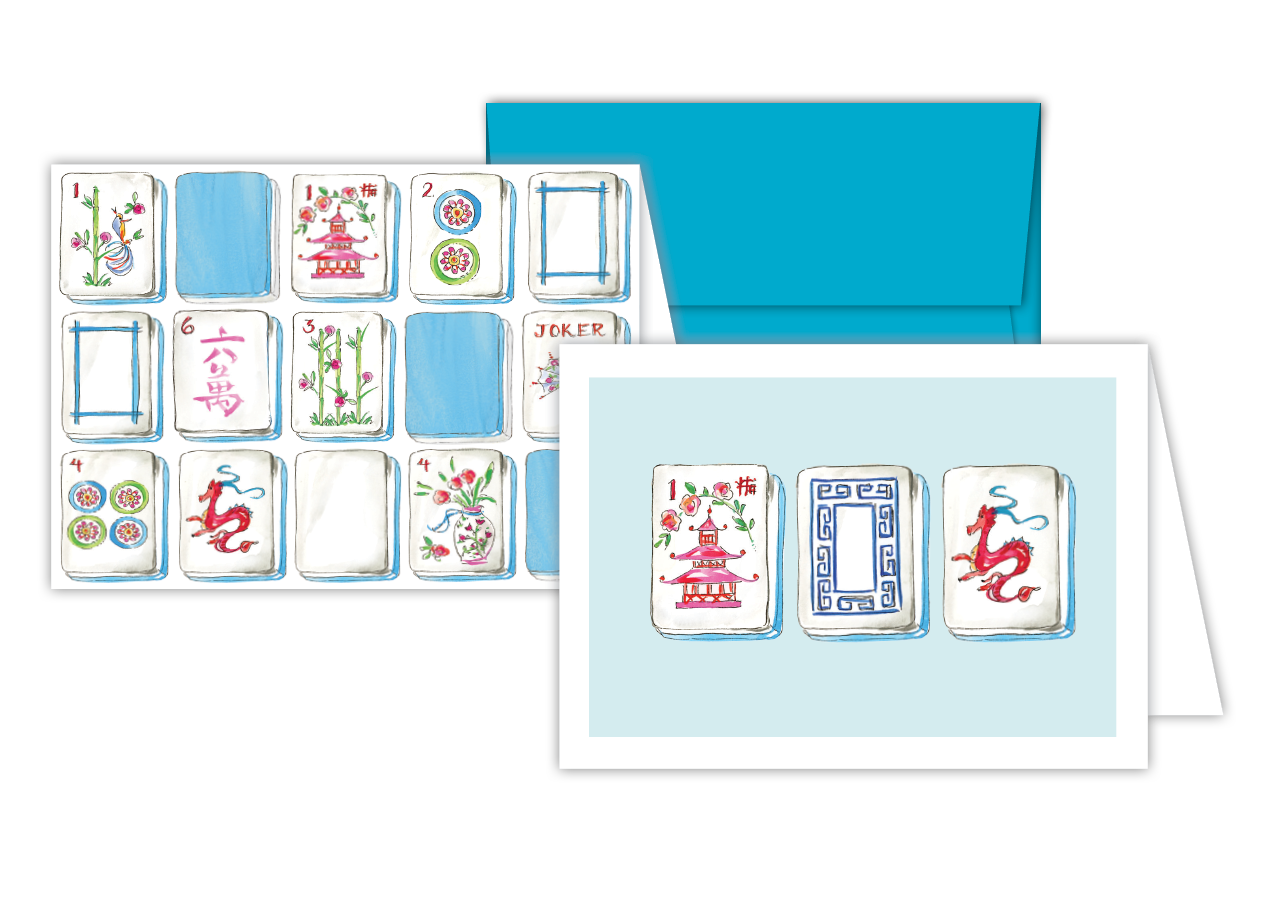 Mahjong Tile Stationery Notes