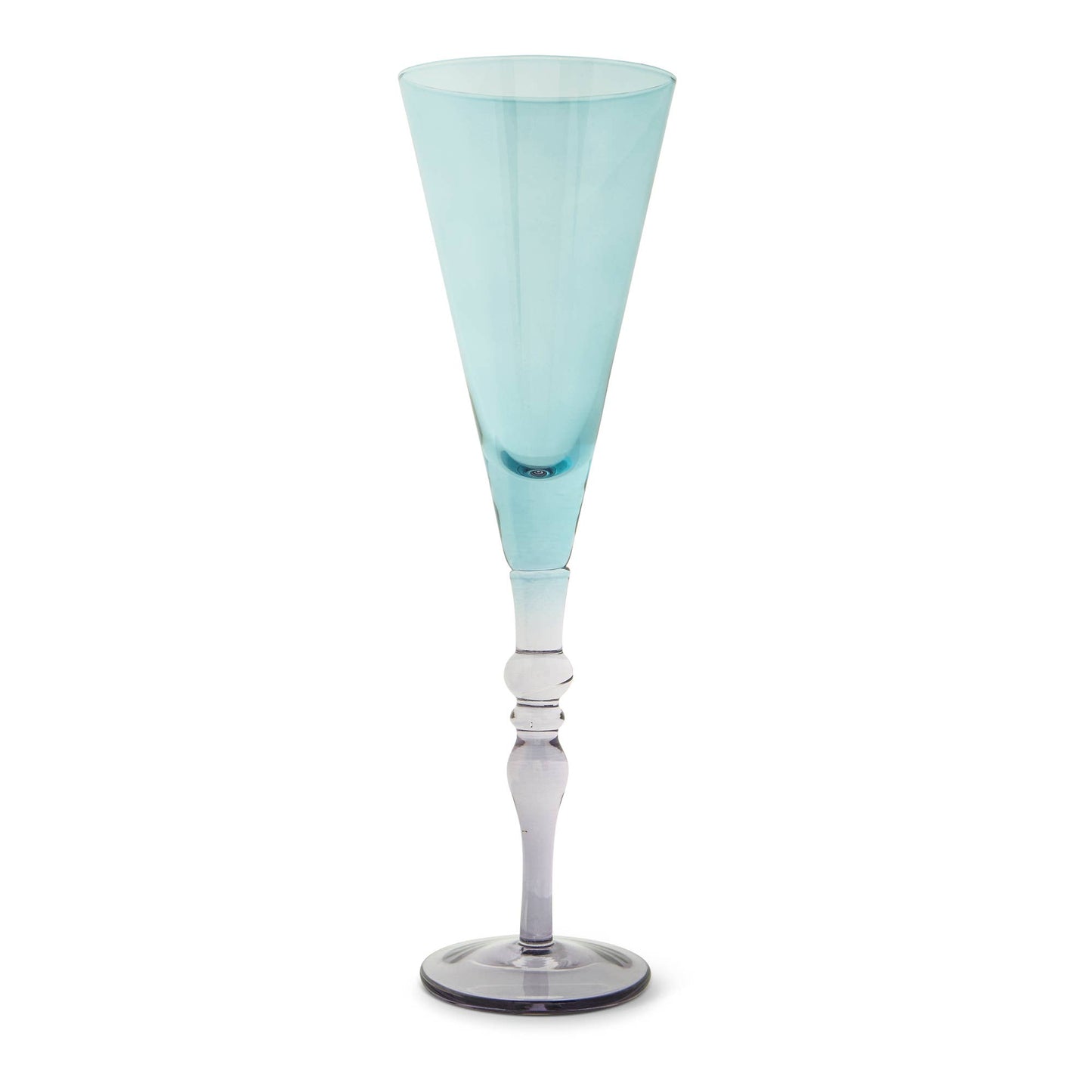 10oz Vienna Flute - Teal and Purple