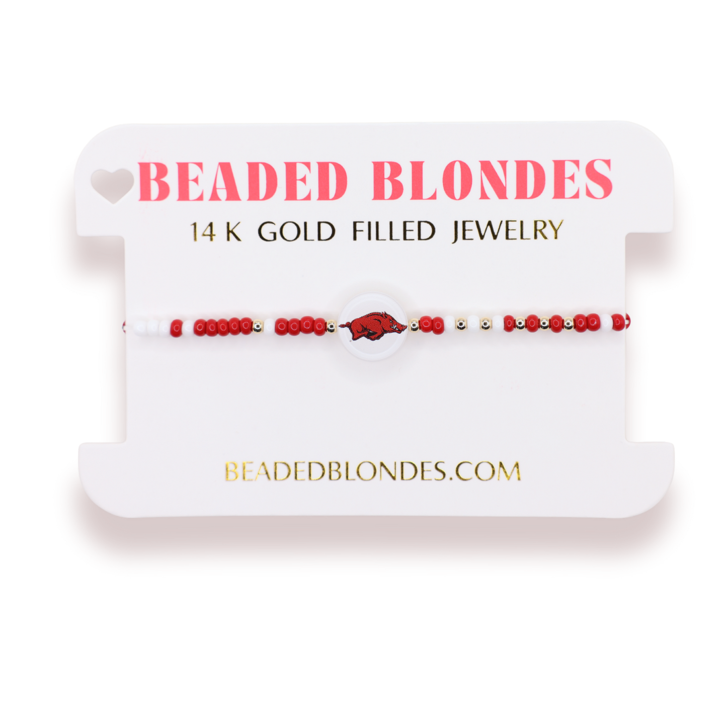 Arkansas Logo Flip Bracelet on Color