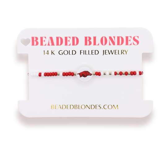 Arkansas Logo Flip Bracelet on Color