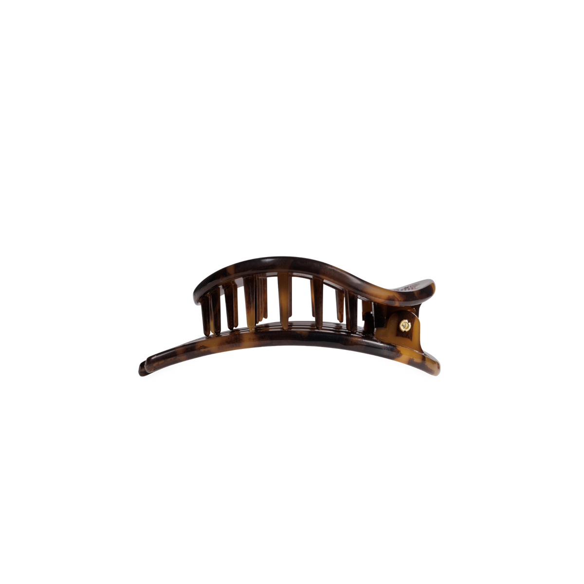 Tortoise | Small | Flat Circle Hair Clip