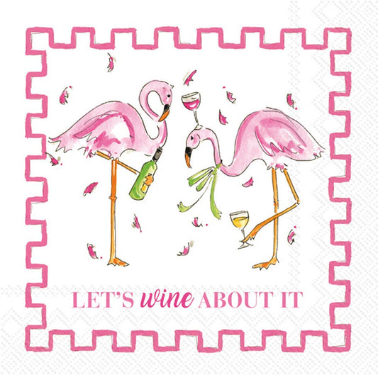 Paper Cocktail Napkins Pack of 20 Rosanne Beck Wine About It