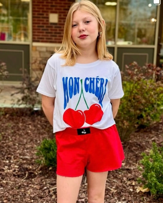 Mon Cheri Crop Tee