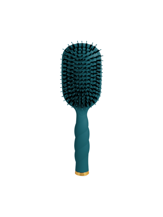 Boar Bristle Hair Brush - Teal With It