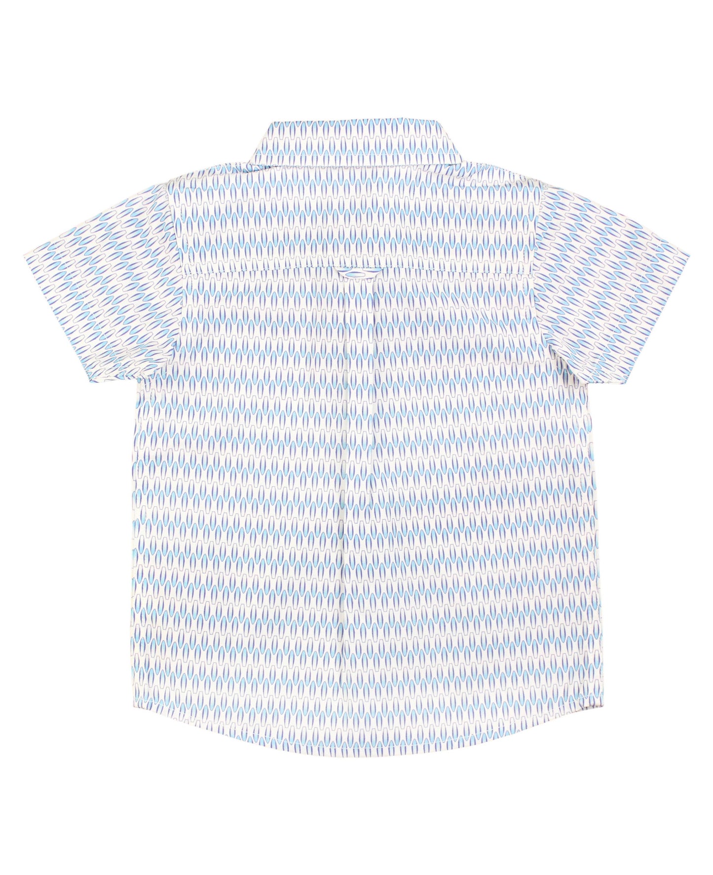 Boys Riding the Waves Short Sleeve Button Down Shirt