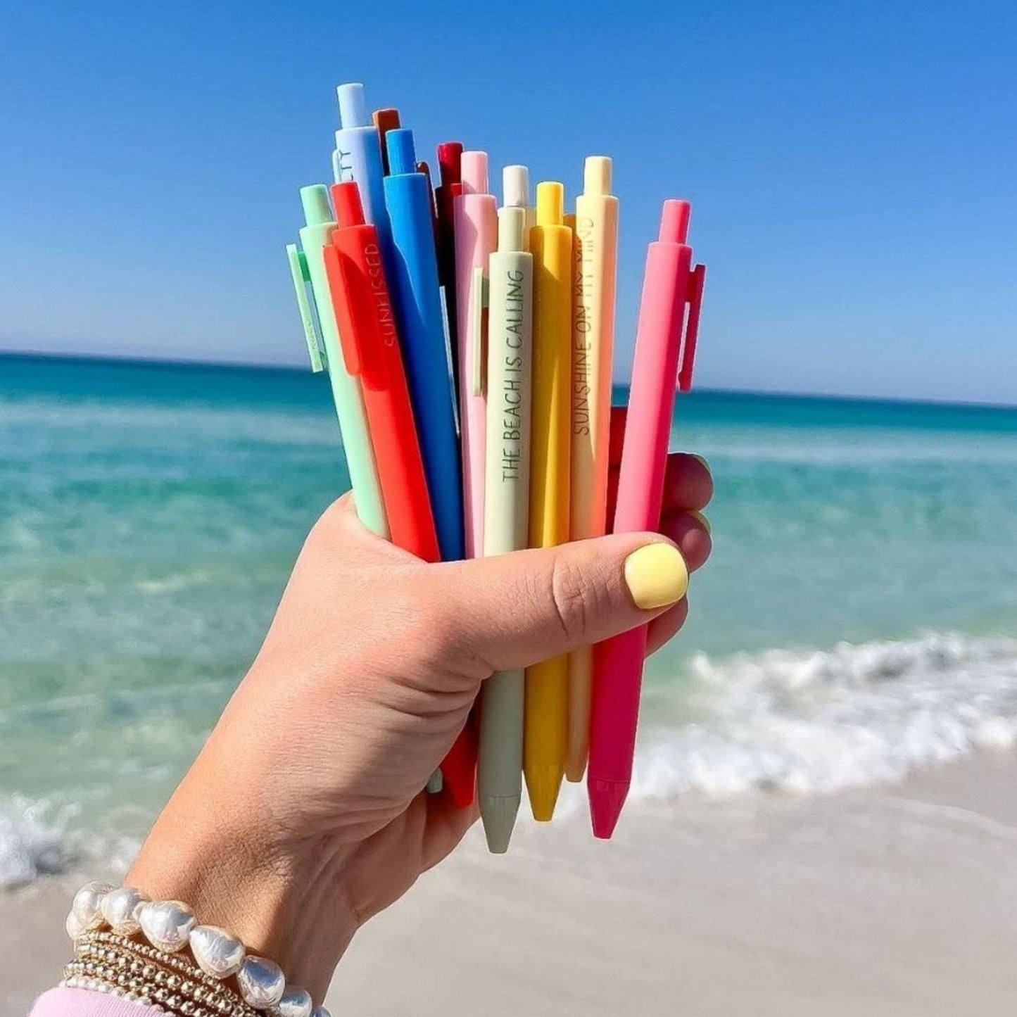 Spread Sunshine Coastal-Inspired Pen Set of 12