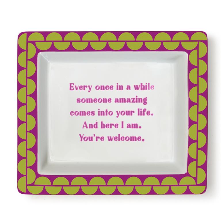 Wise Sayings Porcelain Tray