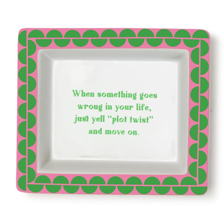 Wise Sayings Porcelain Tray