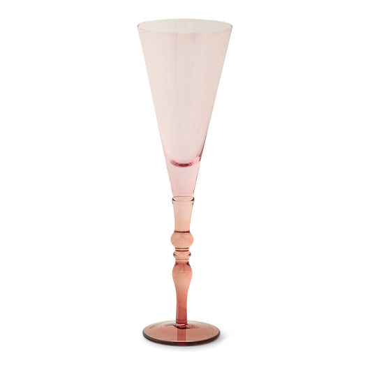 10oz Vienna Flute - Pink and Rust