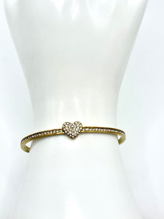 CZ Heart Bangle