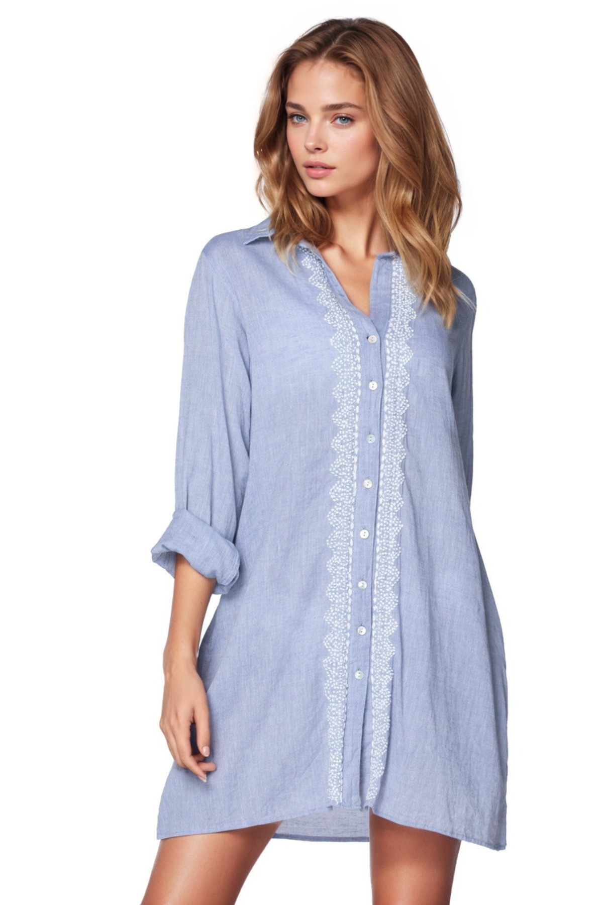 Ziggy Button Down in Chambray