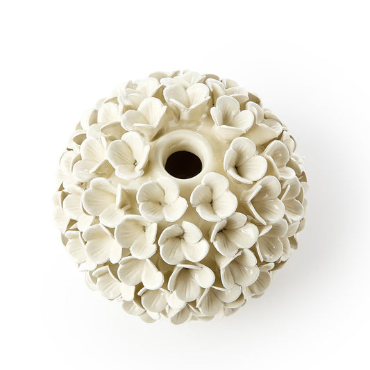 White Hydrangea Flower Bud Vase