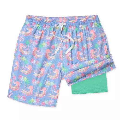 The Rock-a-Crocs Classic Lined Swim Trunks 5.5"