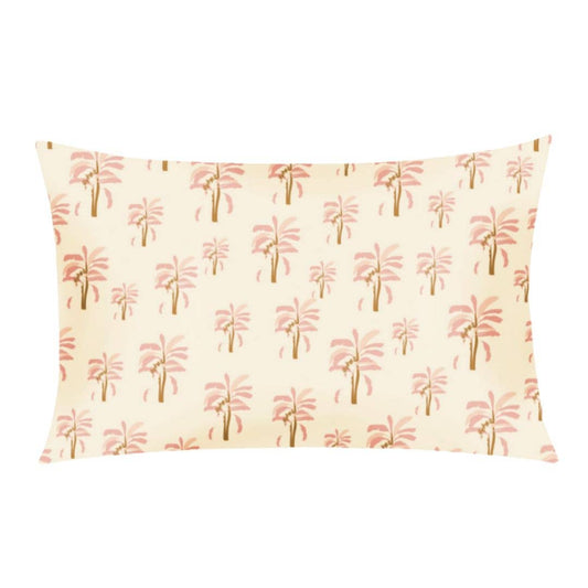 Pink Palm Satin Pillowcase