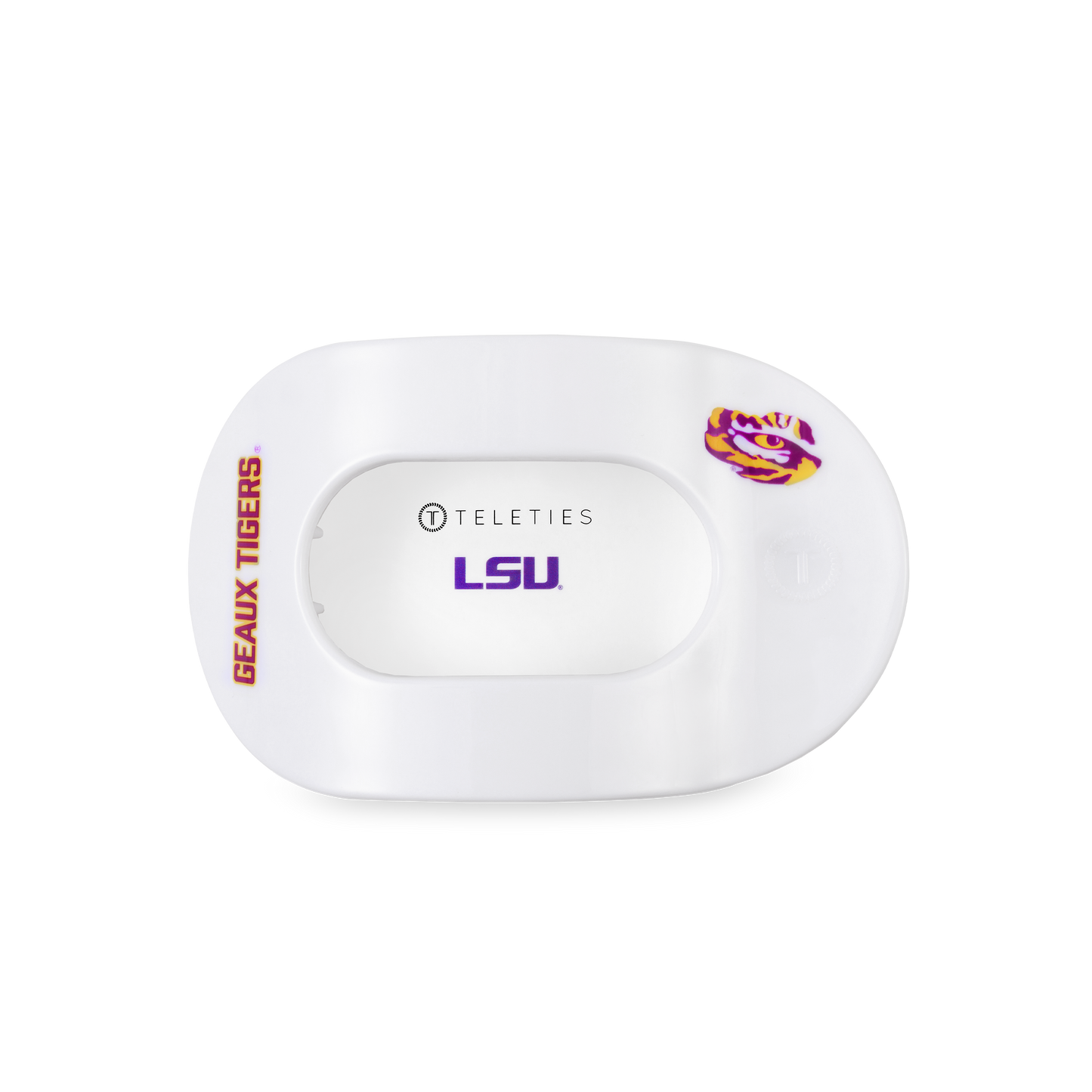 Flat Round Hair Clip | Medium | Geaux Tigers!