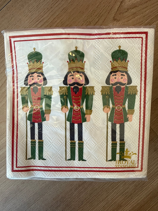 Nutcracker Layton Plaid Cocktail Napkins