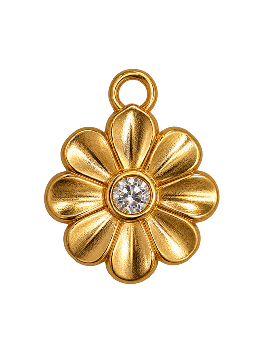 Gold Daisy Charm