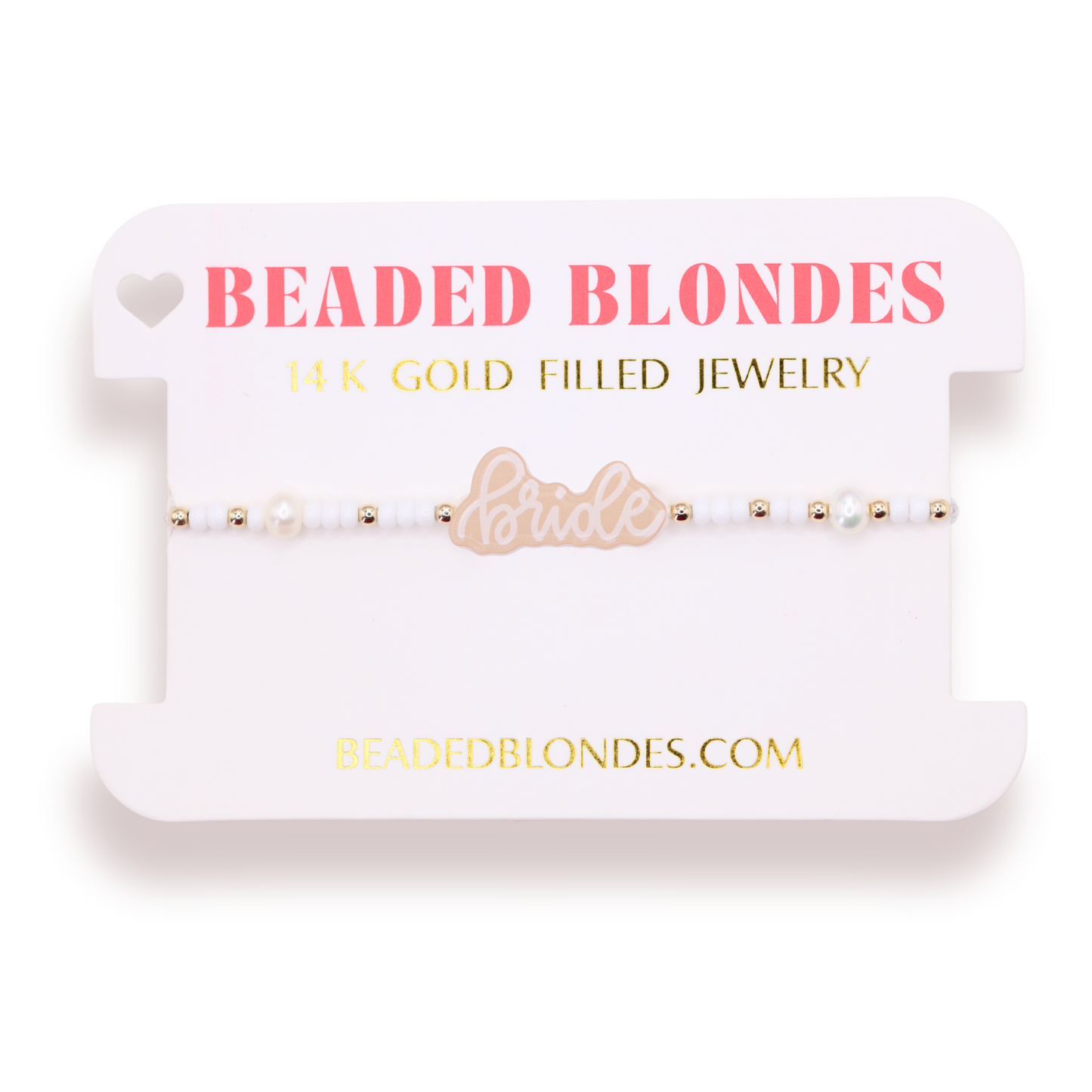 Bride Bracelet on White Pearl