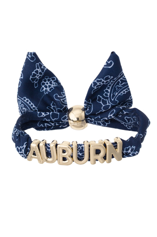 Auburn Tigers Bandana Slider Bracelet
