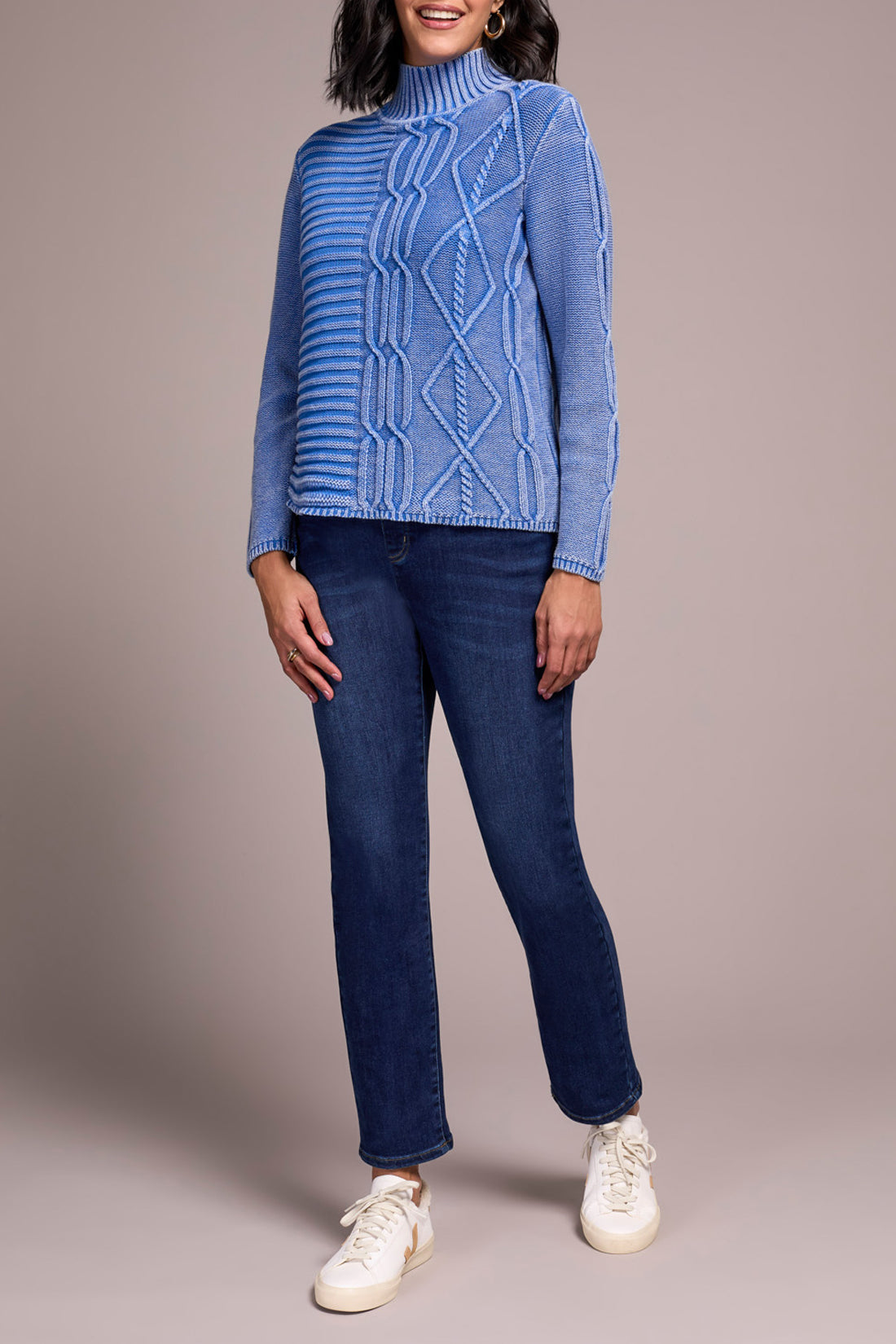 Ultra Blue Mock Neck Sweater