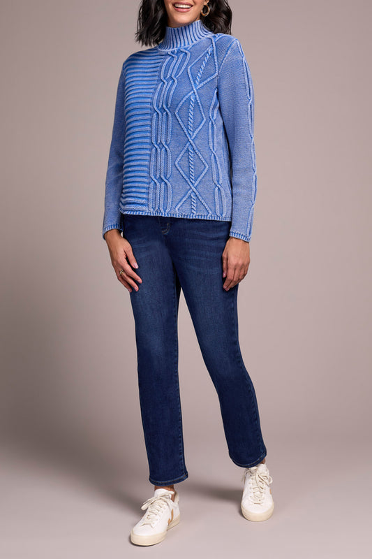 Ultra Blue Mock Neck Sweater