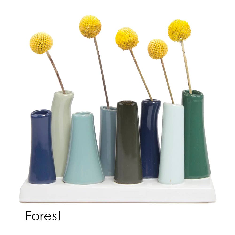 Pooley Colorful Bud Vase For Flower Arranging Rectangular