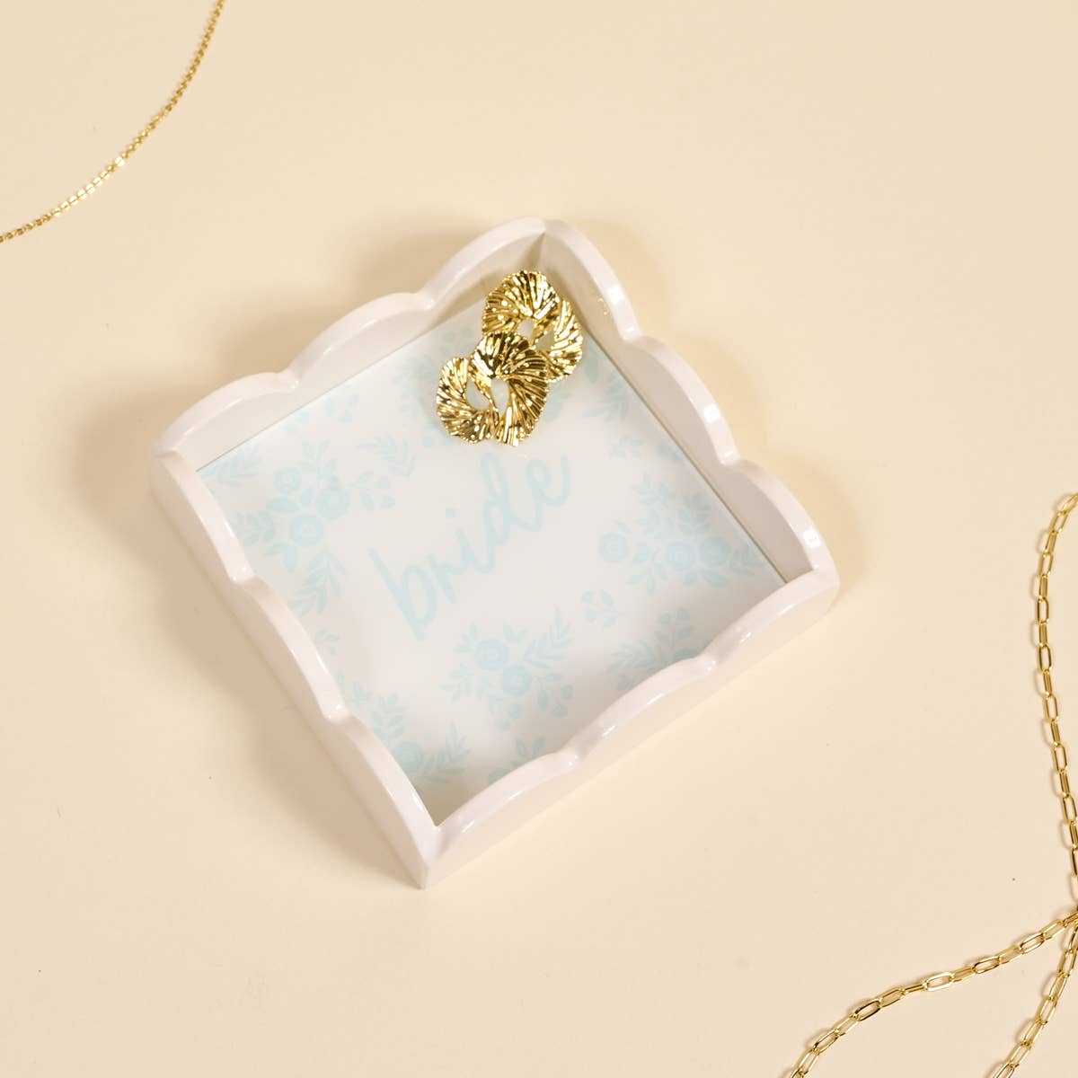Scallop Trinket Tray–Bride Something Blue