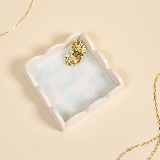 Scallop Trinket Tray–Bride Something Blue
