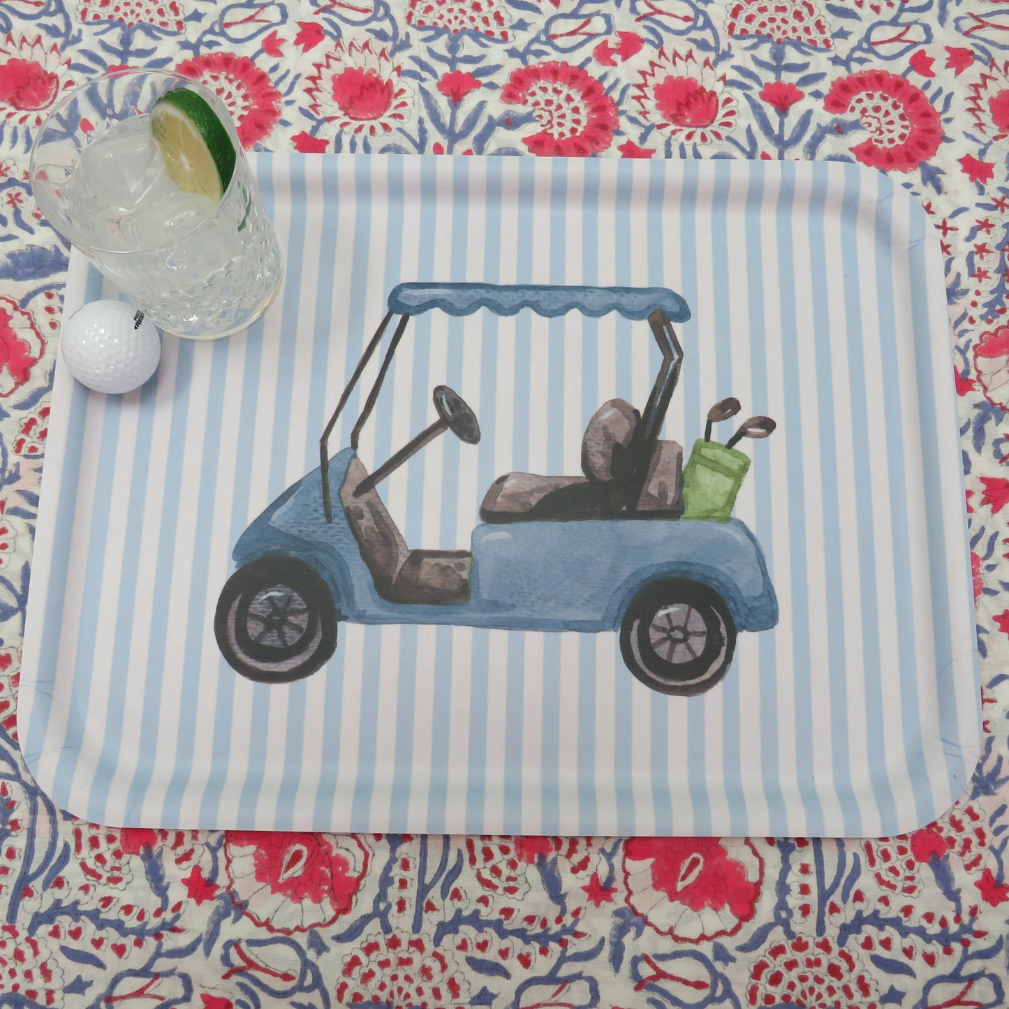 Coastal Décor – Whimsical 30A Pink Serving Tray - 3 Sizes