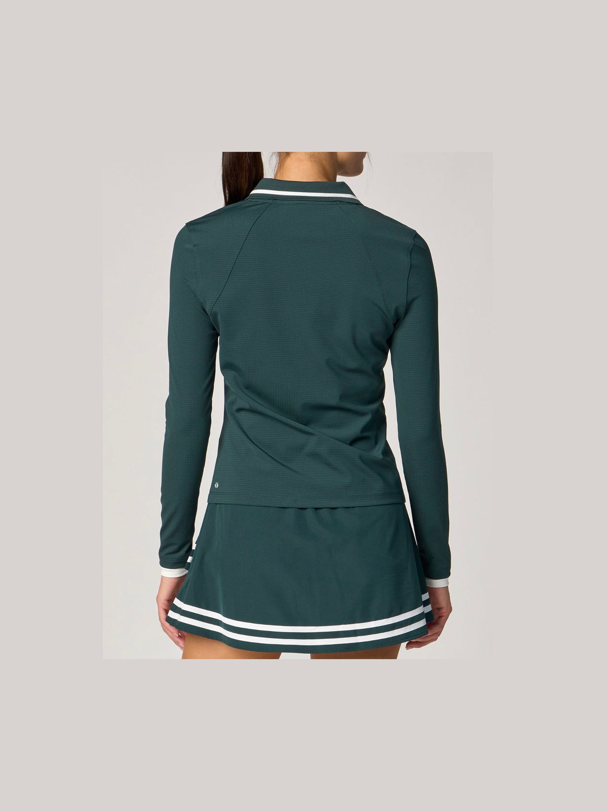 Long Sleeve Polo Top - Green Gables