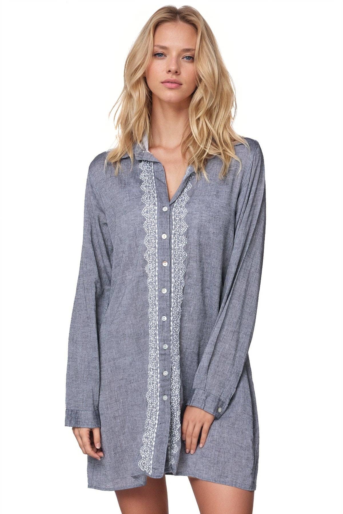 Ziggy Button Down in Chambray