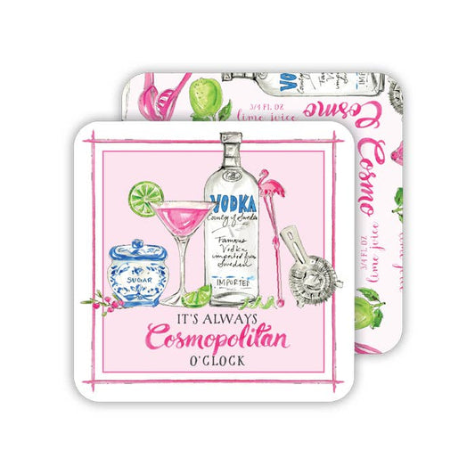 It's Always Cosmopolitan O'clock Square Coaster