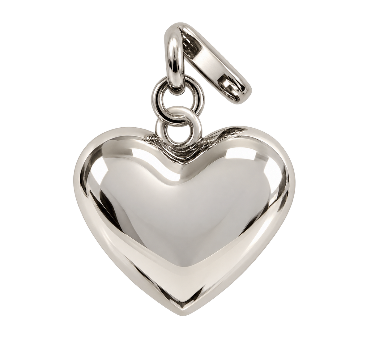 Silver Puff Heart