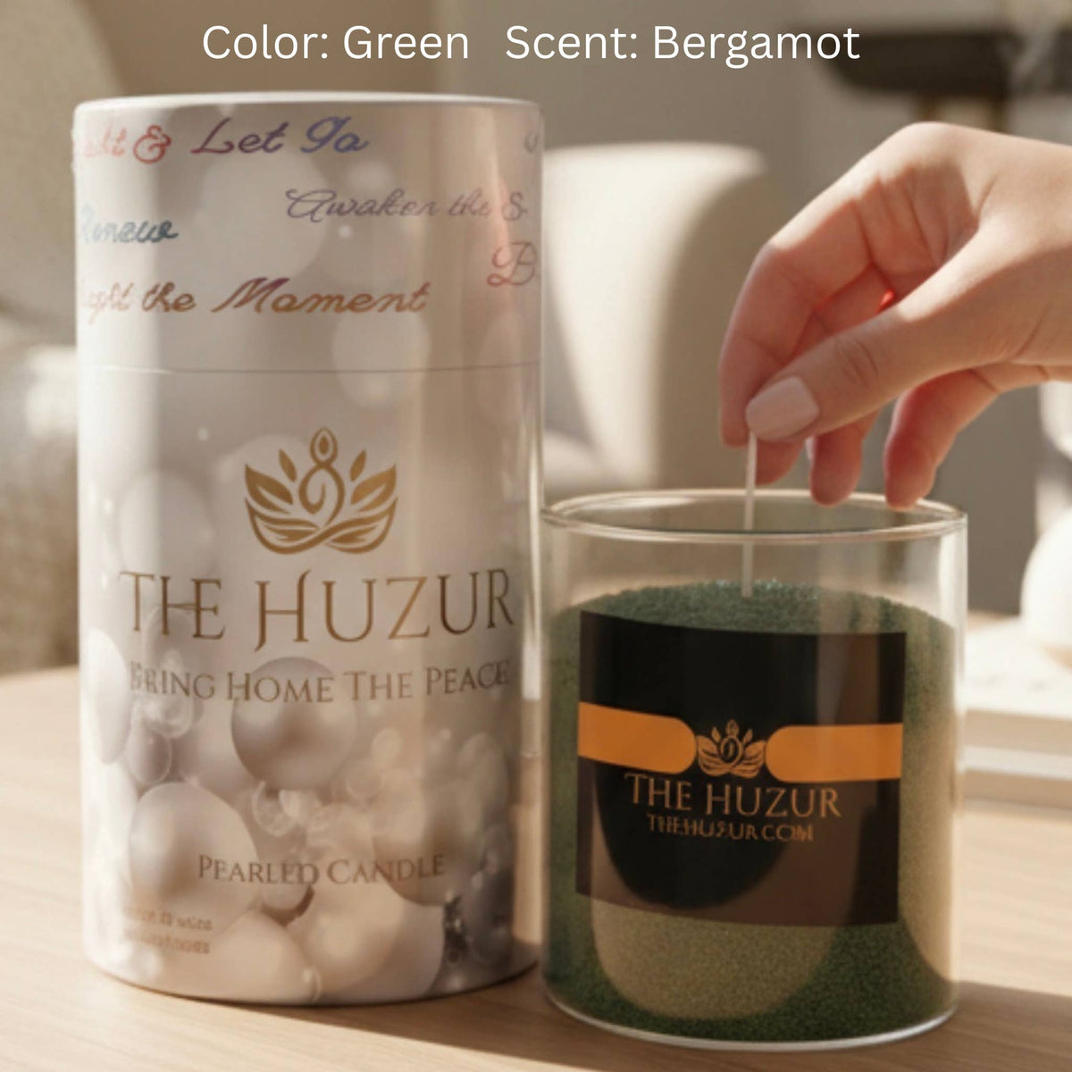 Sand Candle, Scented Candle Pearl Candle in 5 colors