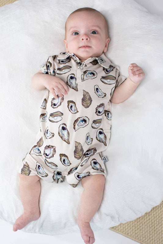 Coastal Oysters - SS Polo Romper